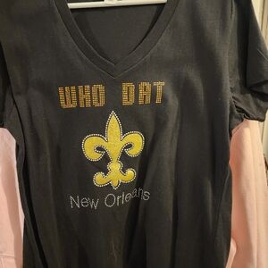 Women's New Orleans Tee - Black and Gold